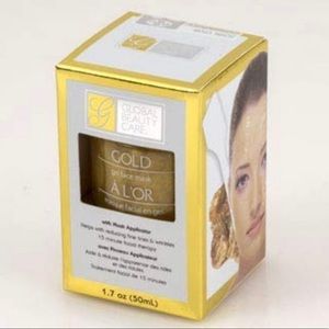 Face Sheet Mask Gold Gel 1.7oz Applicator Set of 3